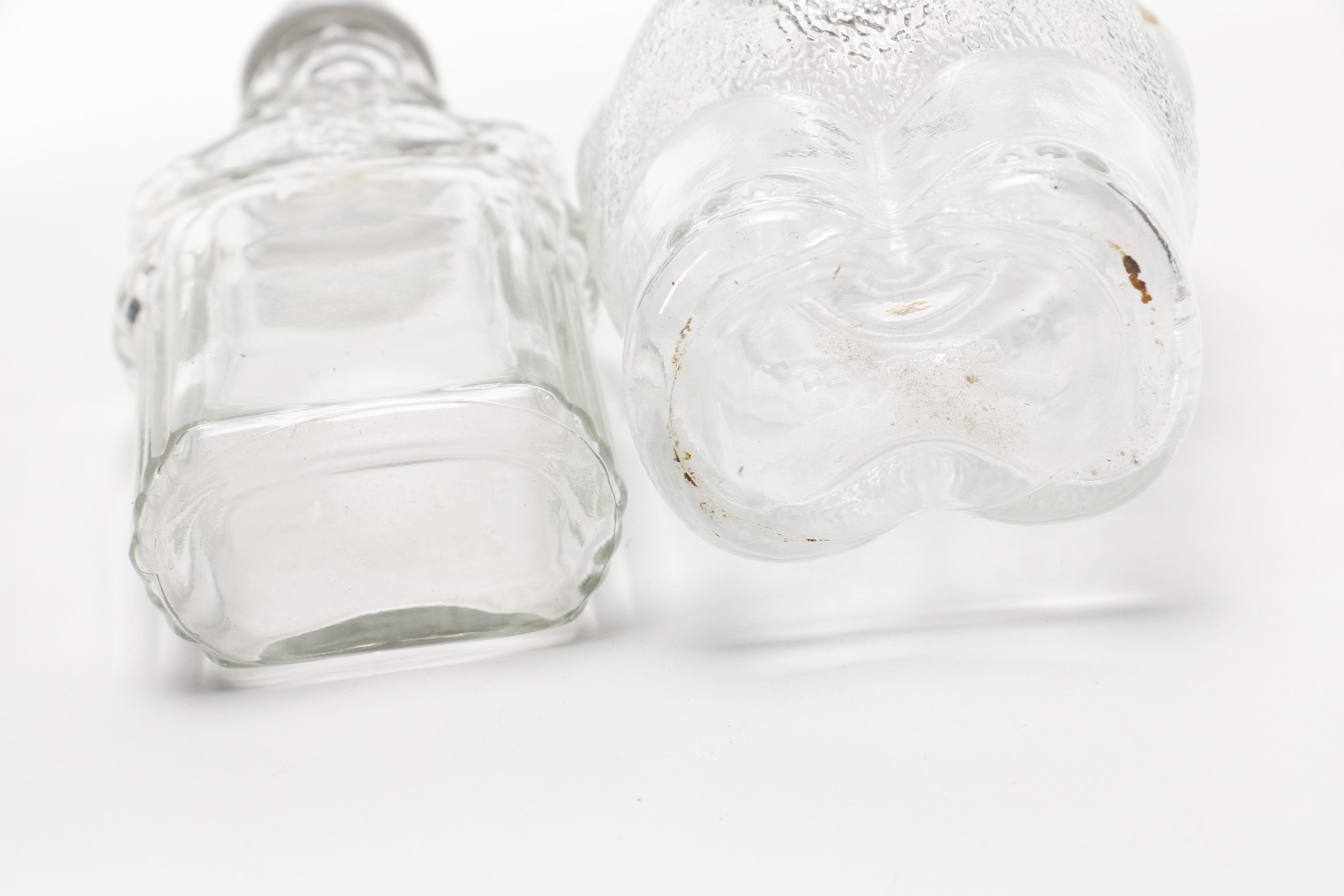 Vintage Figural Glass Bottles