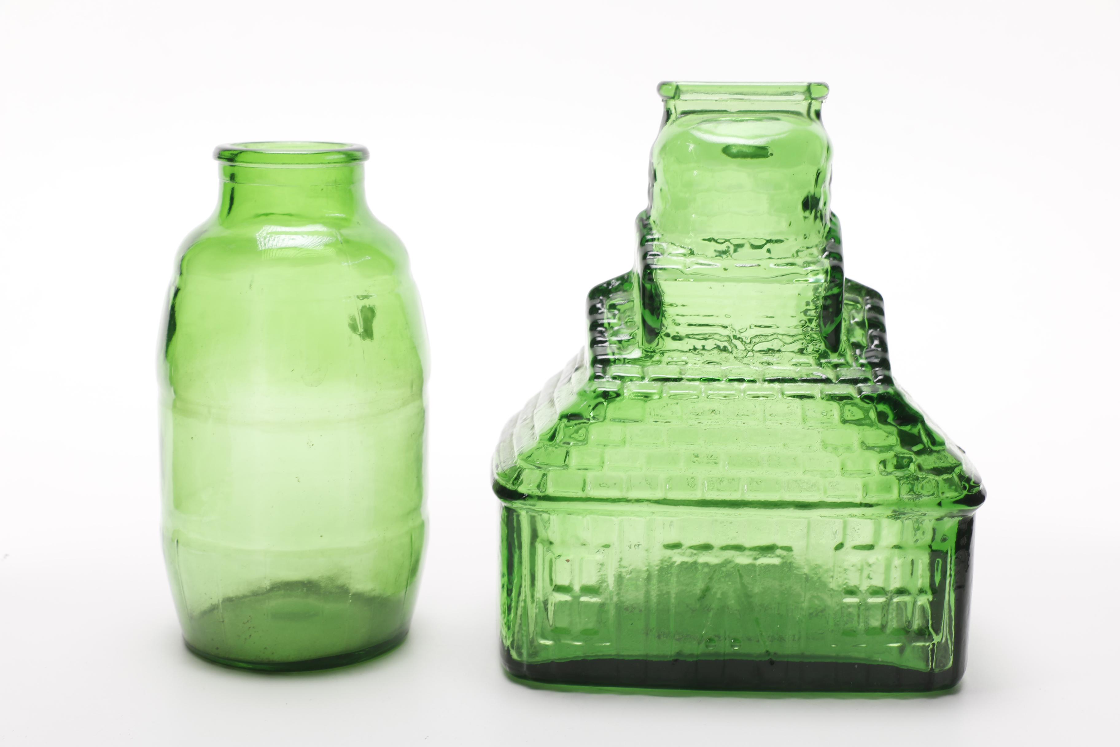 Vintage Figural Glass Bottles