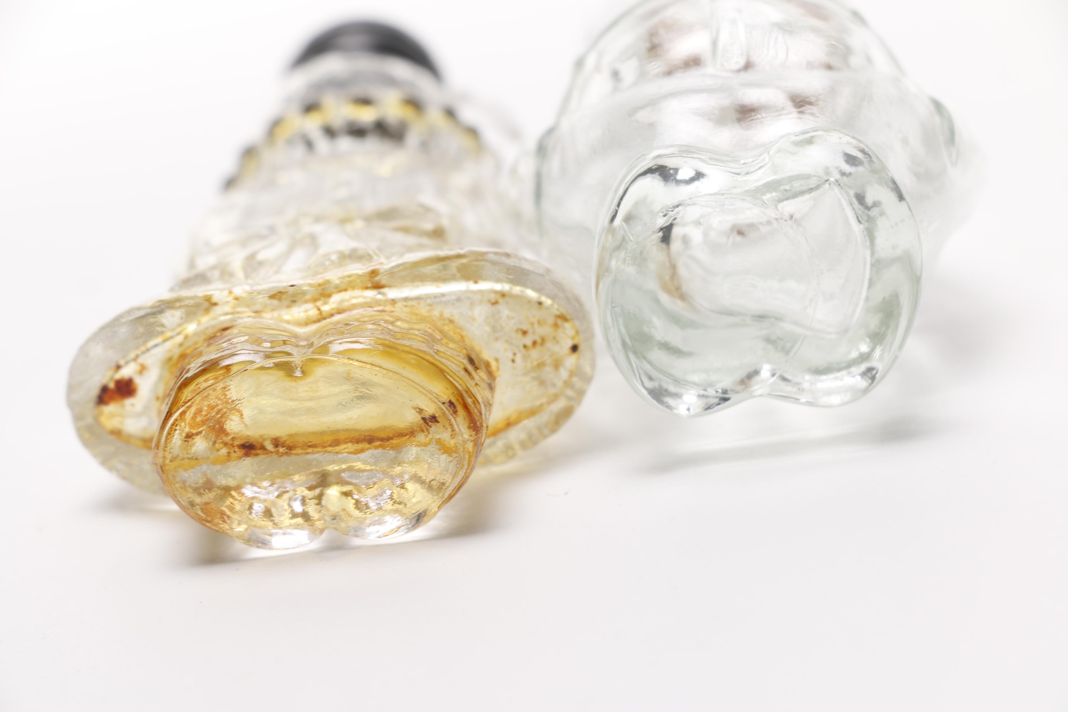 Vintage Figural Glass Bottles