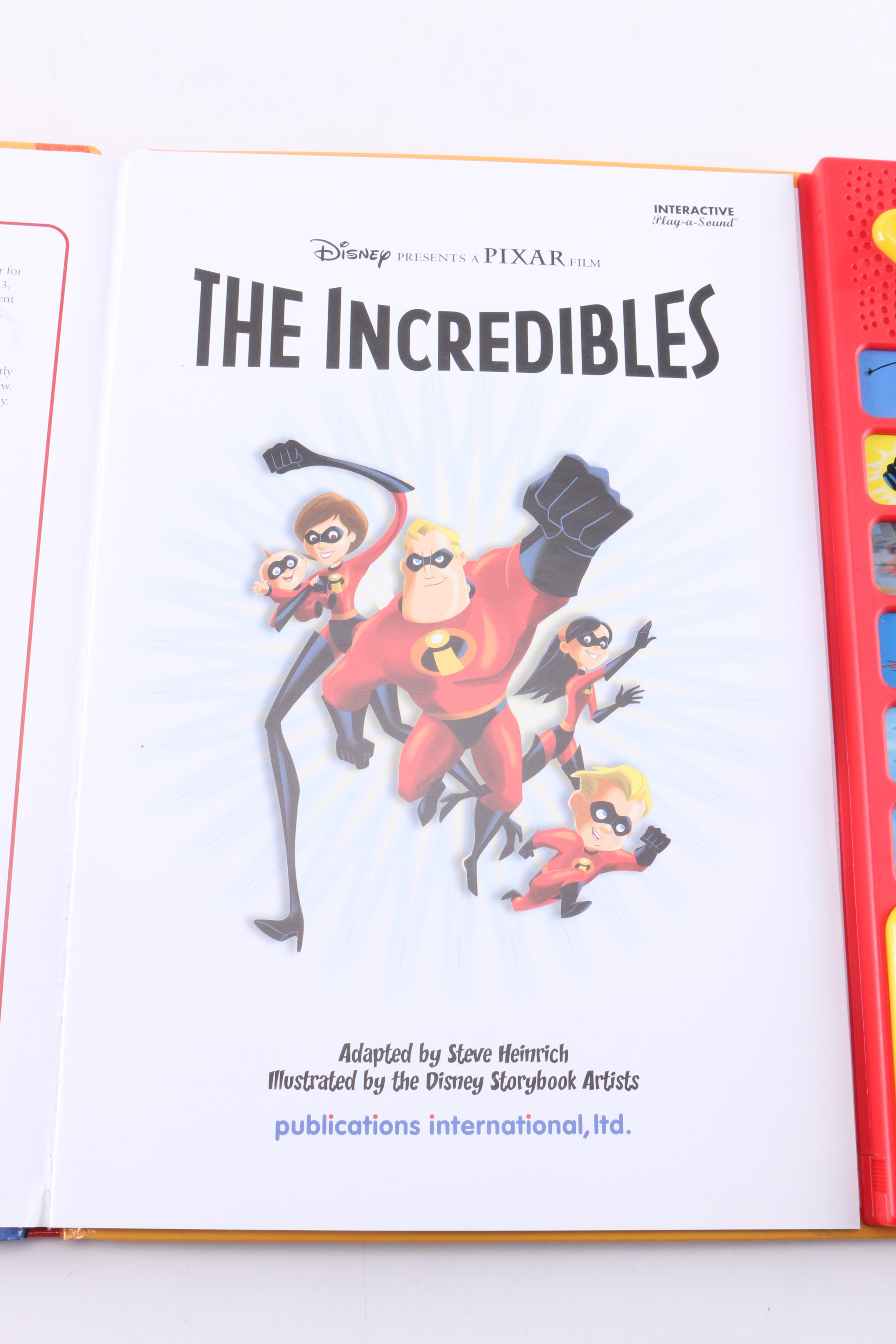 Plush Bird Toys and "Incredibles" Sound Effect Story Book