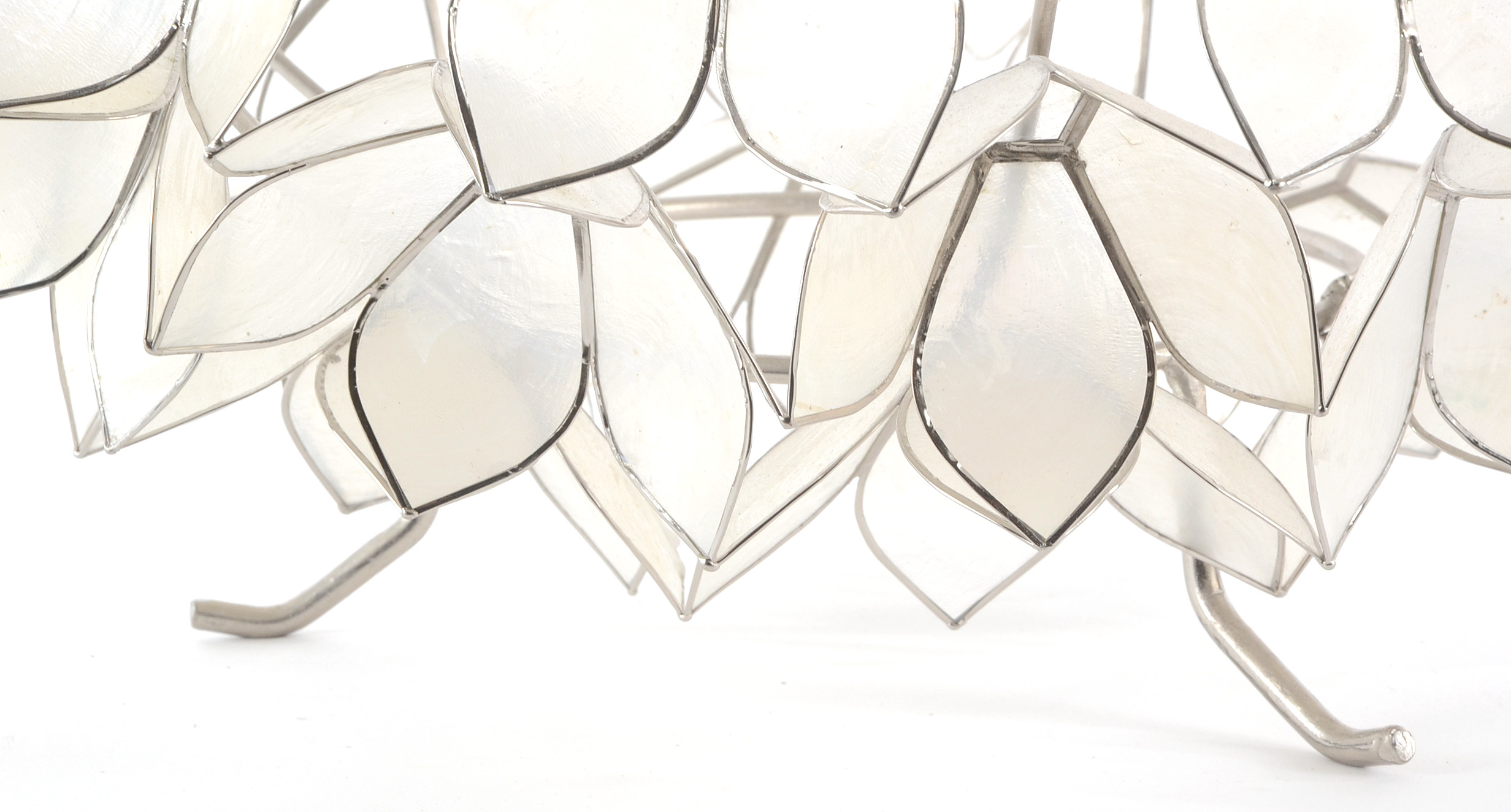 Candle-Lit Capiz Shell Floral Centerpiece