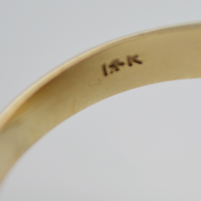 14K Yellow Gold Turquoise Ring