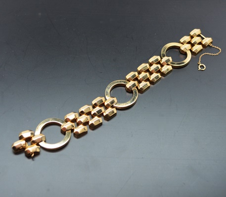 Retro 14K Yellow Gold Bracelet