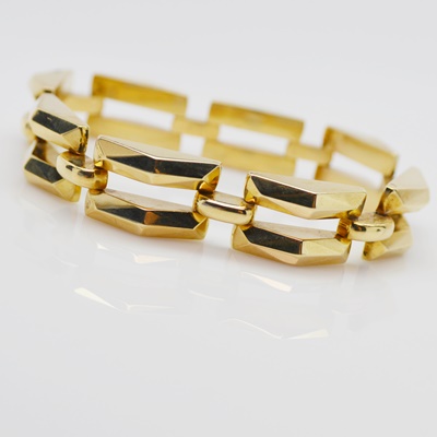 Retro Circa 1940 14K Yellow Gold Bracelet