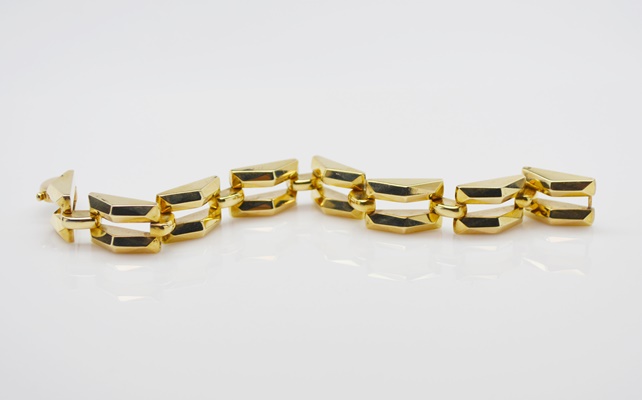 Retro Circa 1940 14K Yellow Gold Bracelet