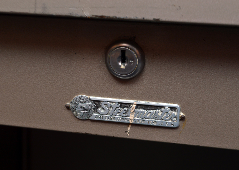 Vintage Metal Office Desk by Steelmaster