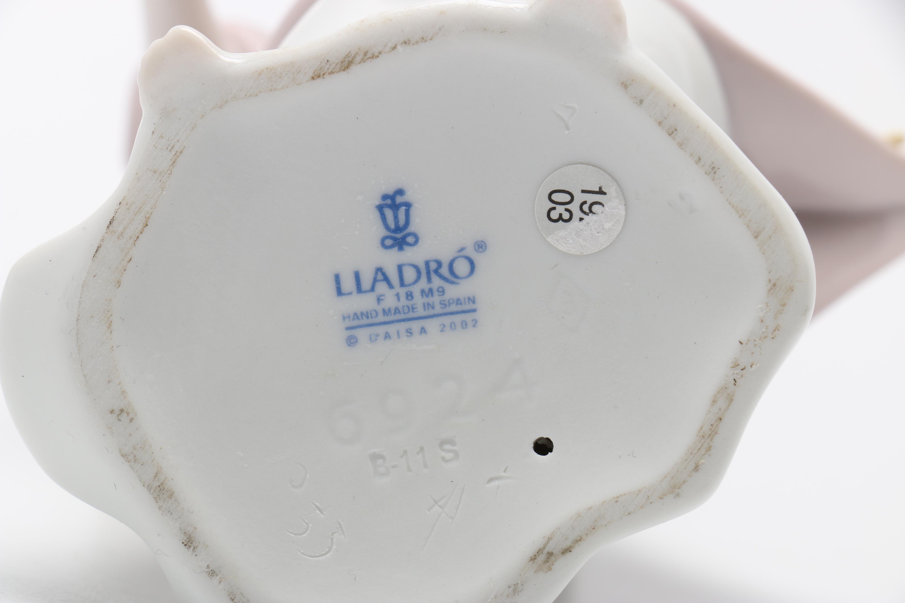 Pair of Lladro Angel Figurines