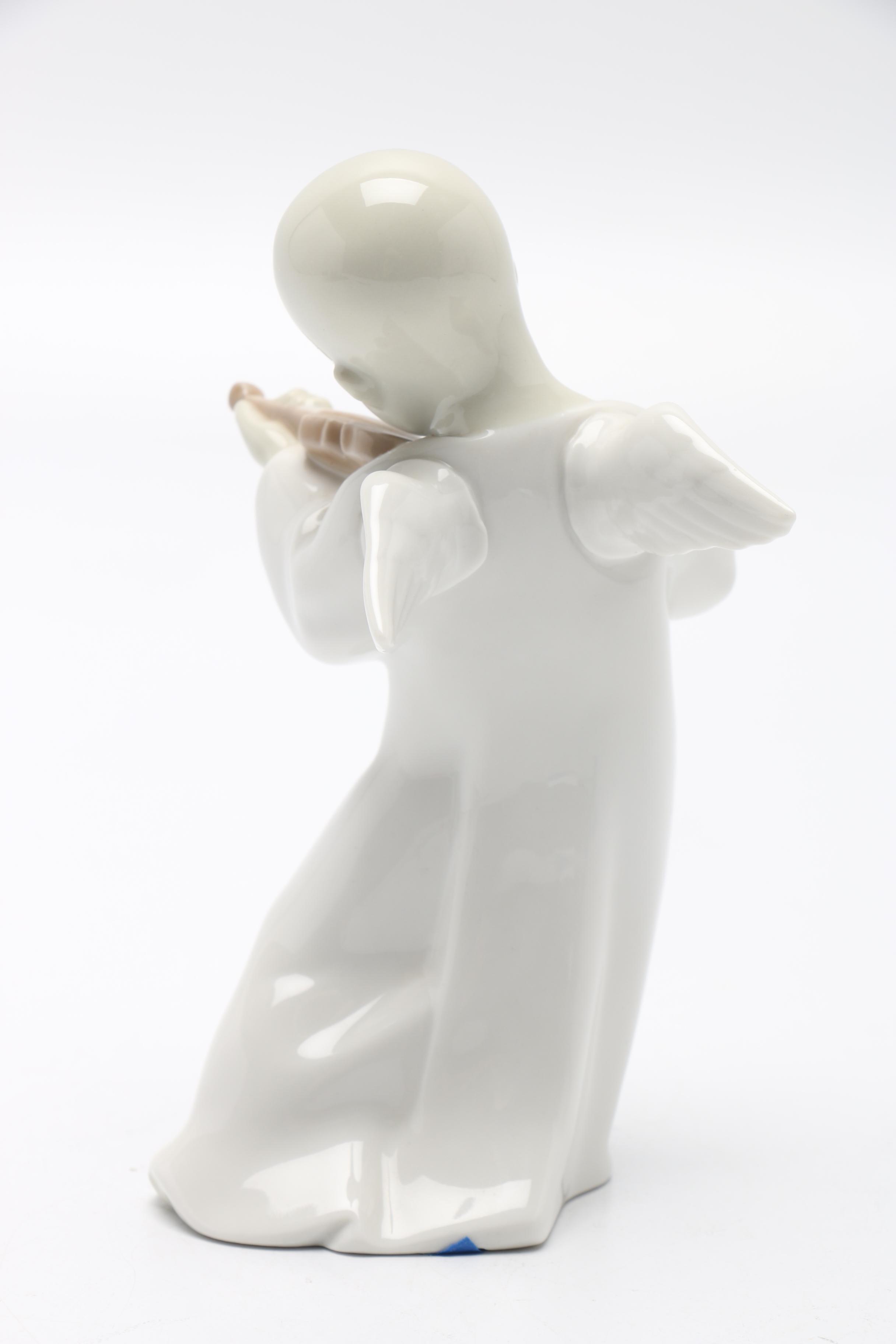 Pair of Lladro Angel Figurines