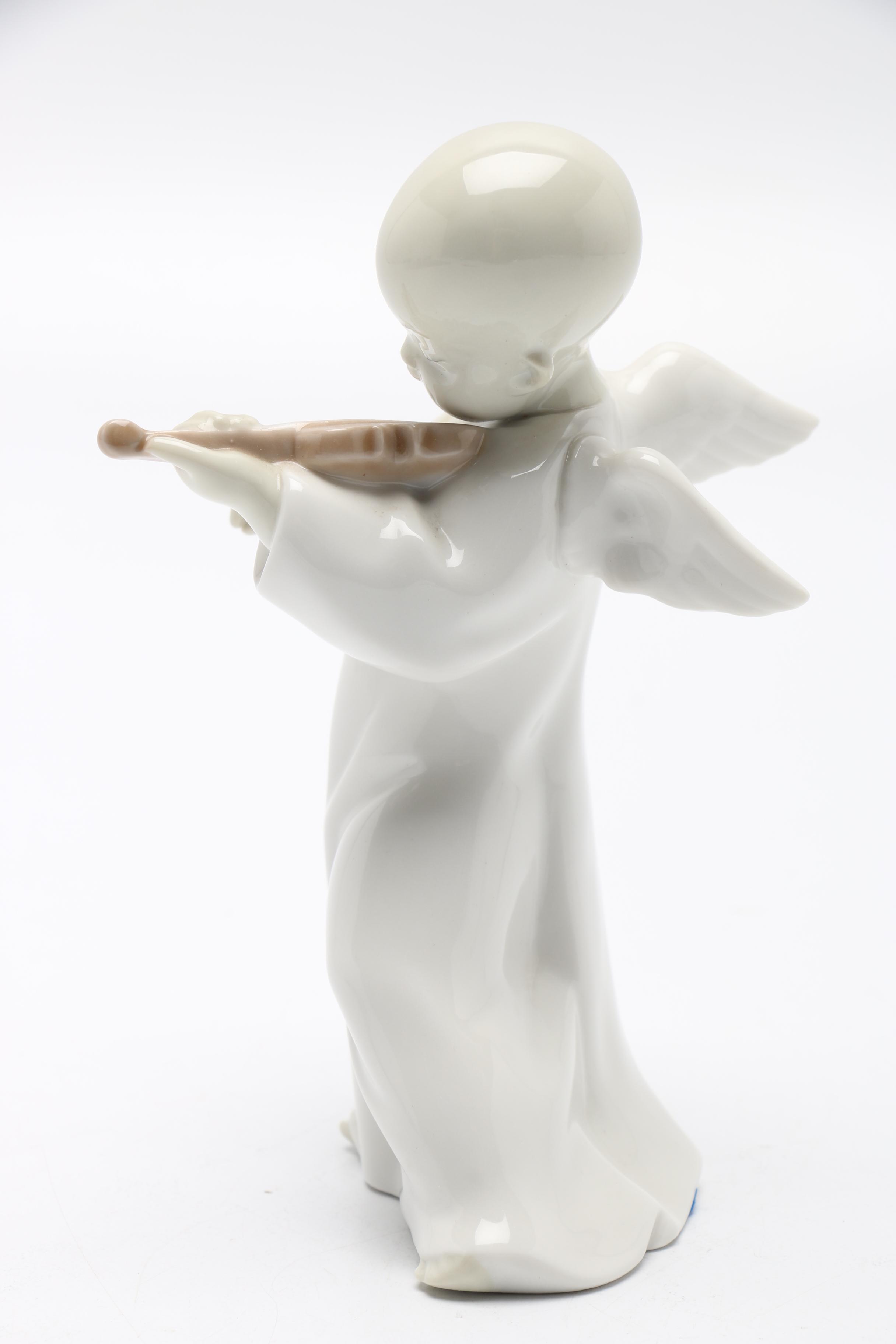 Pair of Lladro Angel Figurines