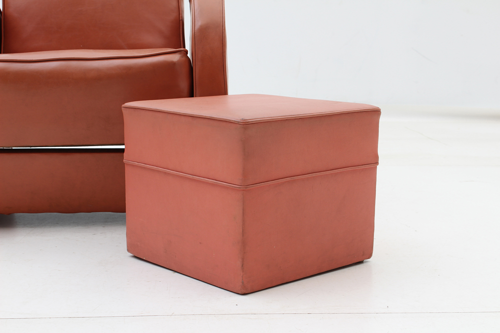 Mid Century Modern Vinyl Recliner