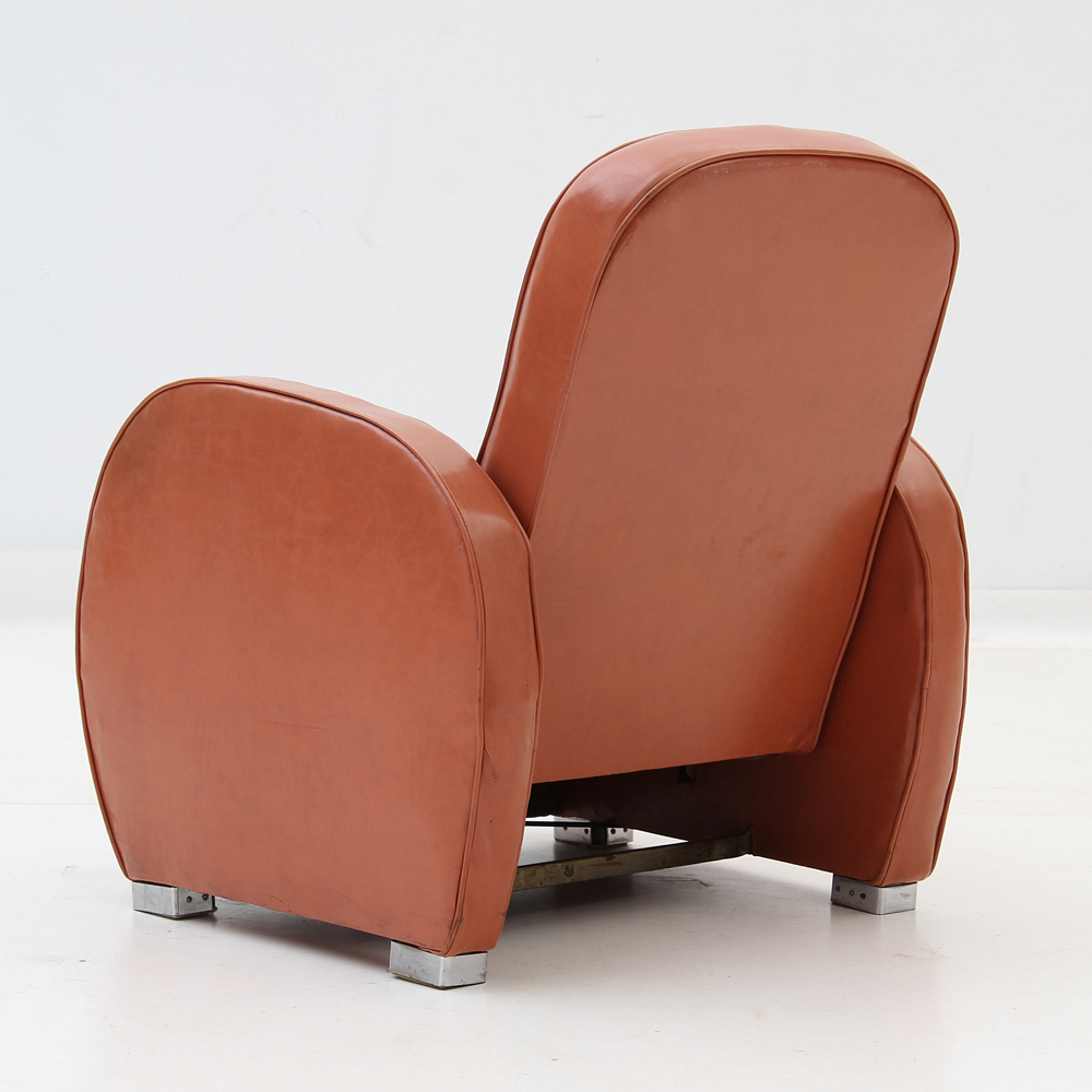 Mid Century Modern Vinyl Recliner