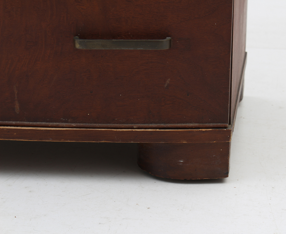 Walnut Five Drawer Tall Chest