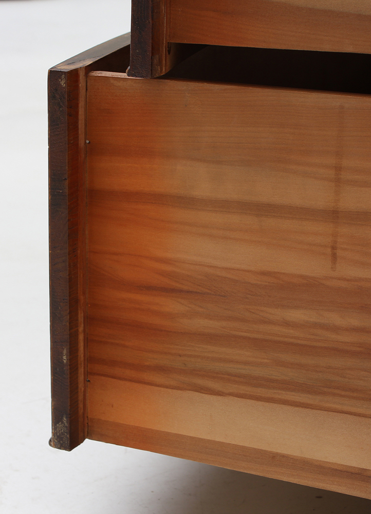 Walnut Five Drawer Tall Chest