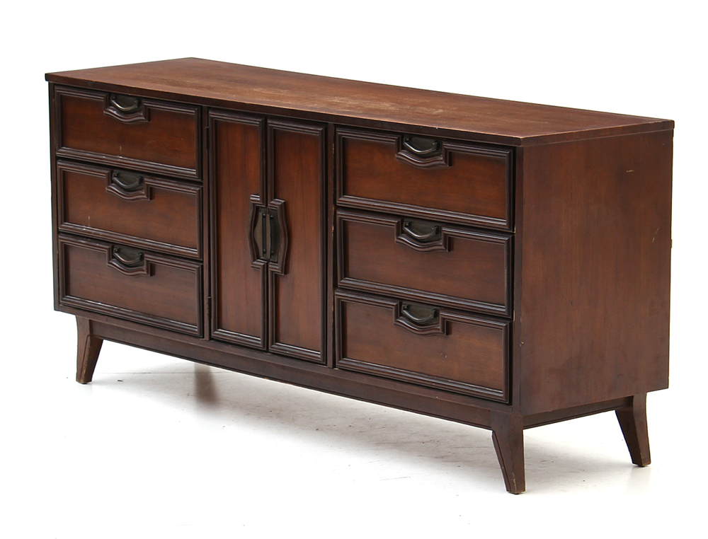 Mid Century Modern Walnut Dresser