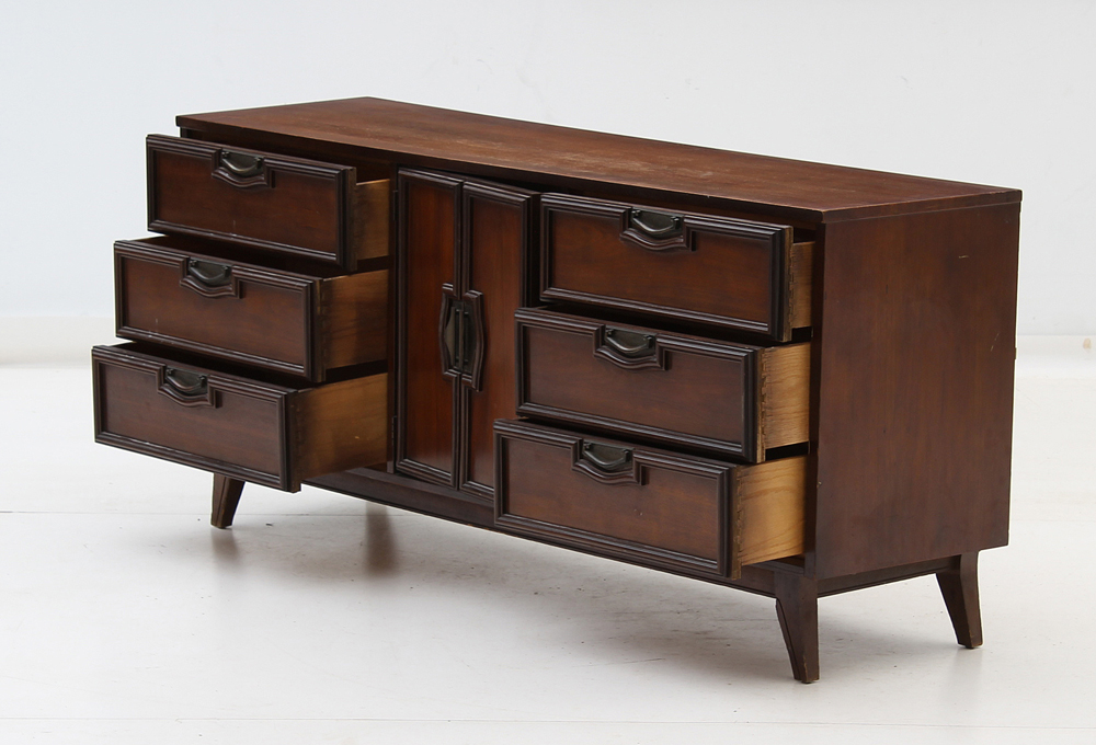 Mid Century Modern Walnut Dresser