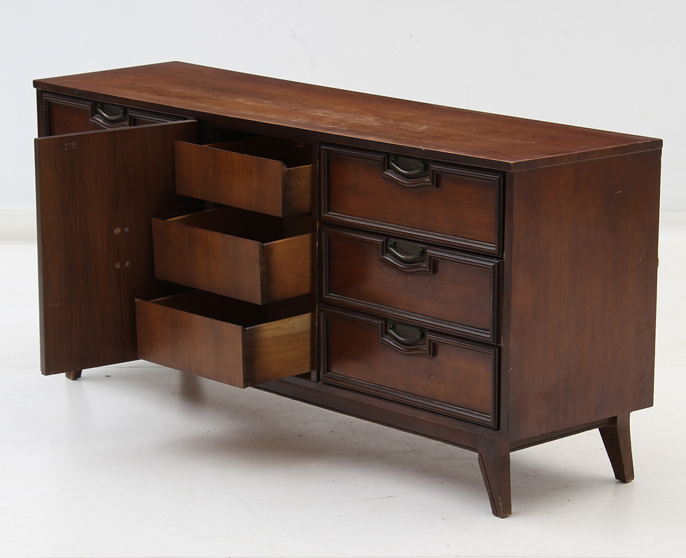 Mid Century Modern Walnut Dresser