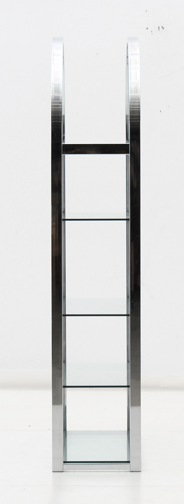 Milo Baughman Style Chrome Etageré