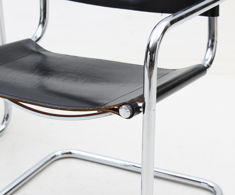 Pair of Cantilever Armchairs