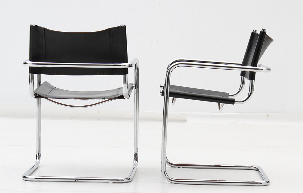 Pair of Cantilever Armchairs