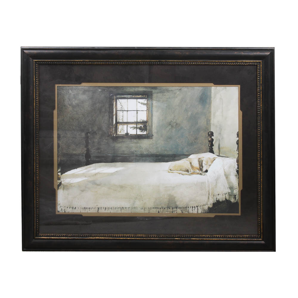 After Andrew Wyeth Print "Master Bedroom"