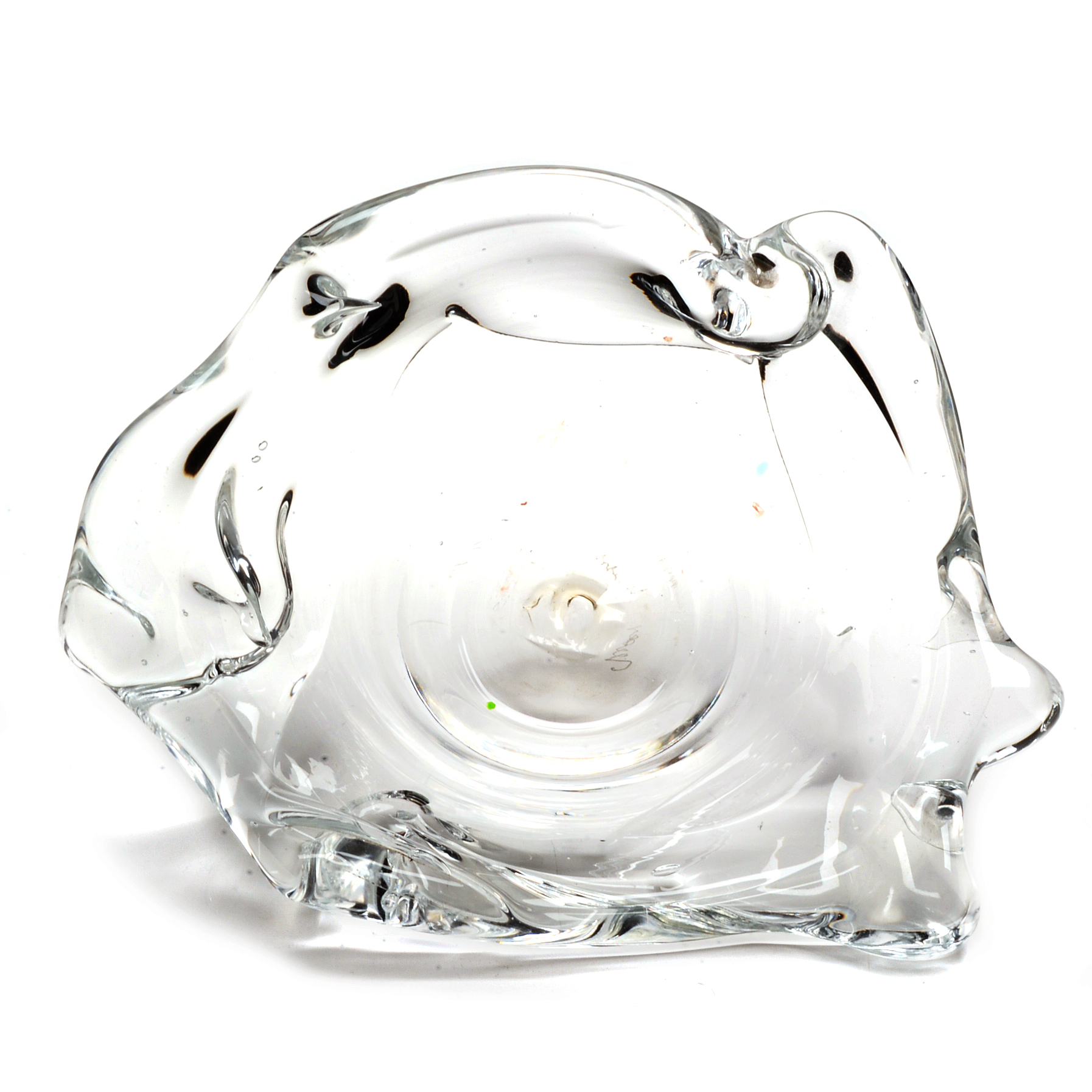 Hand Blown Art Glass Bowl