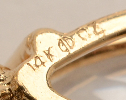 14K Yellow Gold Colorless Cubic Zirconia Necklace