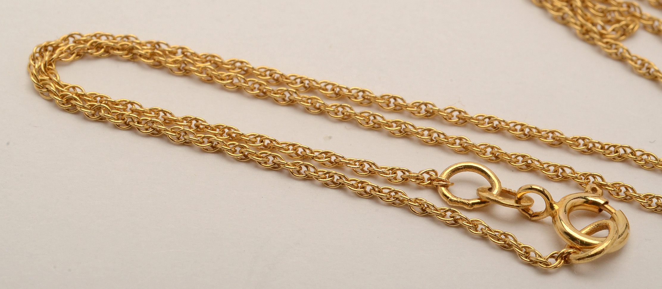 14K Yellow Gold Colorless Cubic Zirconia Necklace