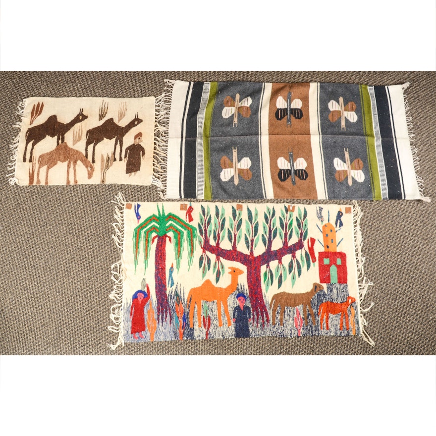 Collection of Wool Animal Rugs