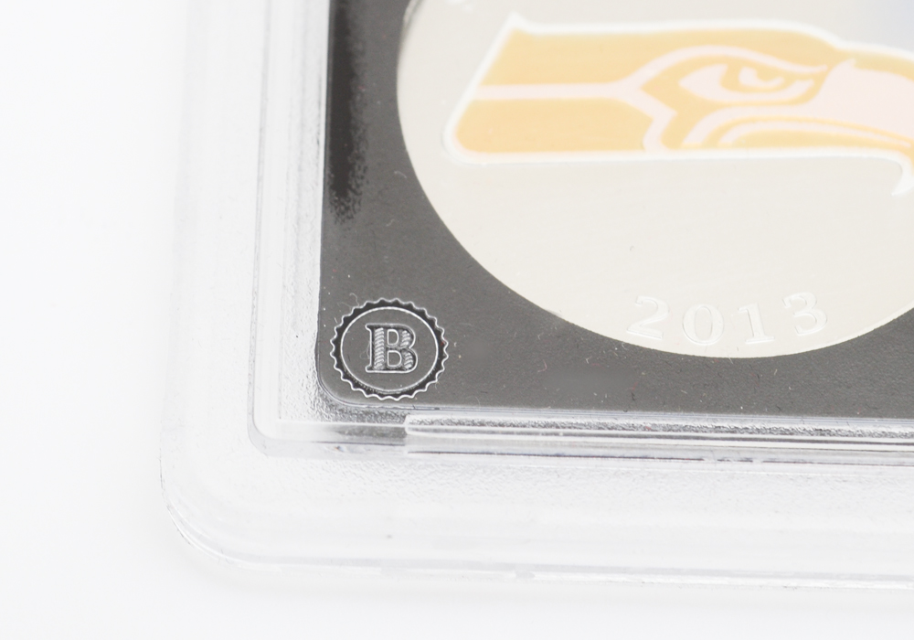 Bradford Exchange Limited Edition Seattle Seahawks 2013 Silver Fiji One Dollar Coin