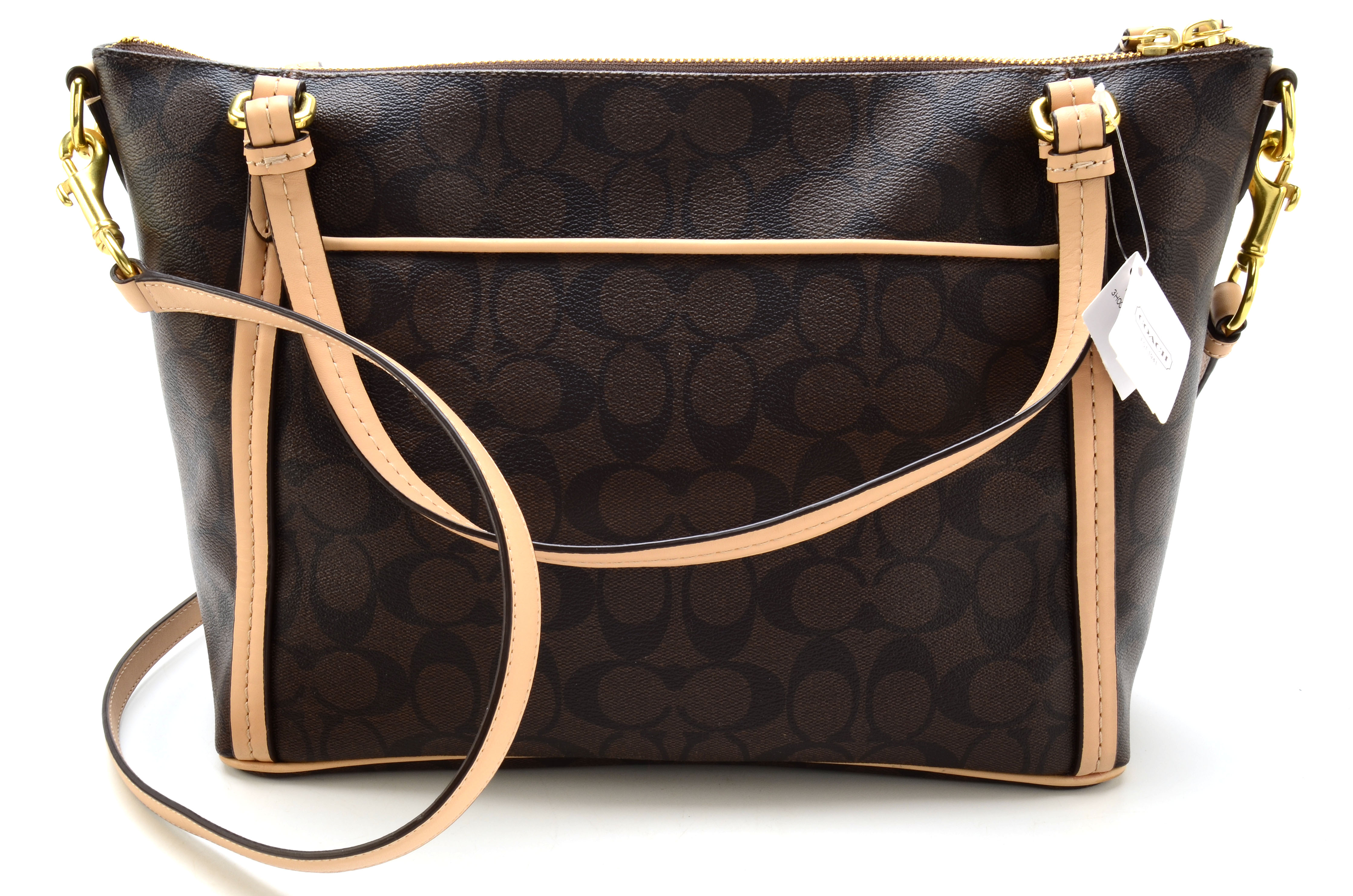Coach Peyton Signature East/West Convertible Shoulder Bag