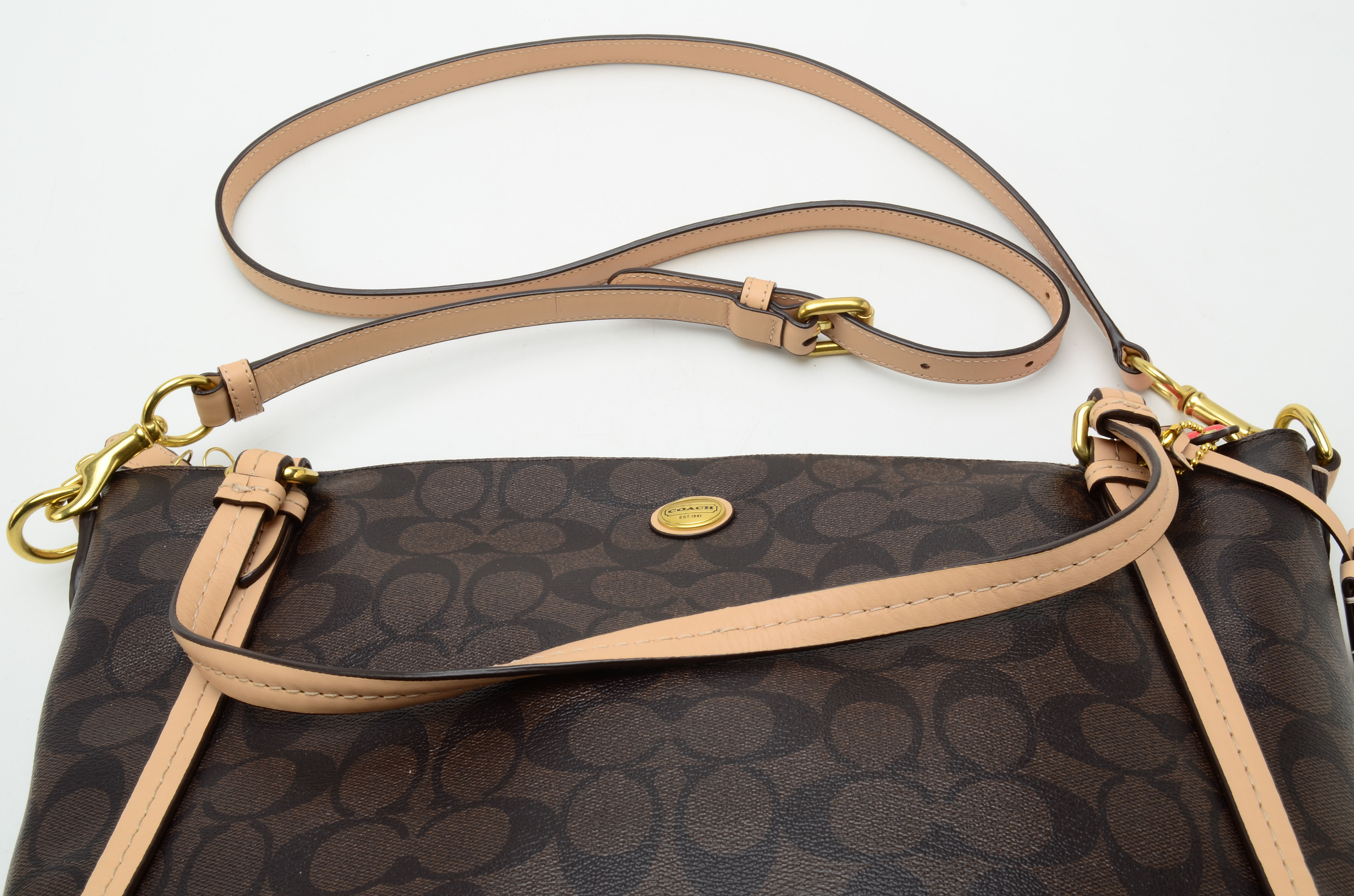 Coach Peyton Signature East/West Convertible Shoulder Bag