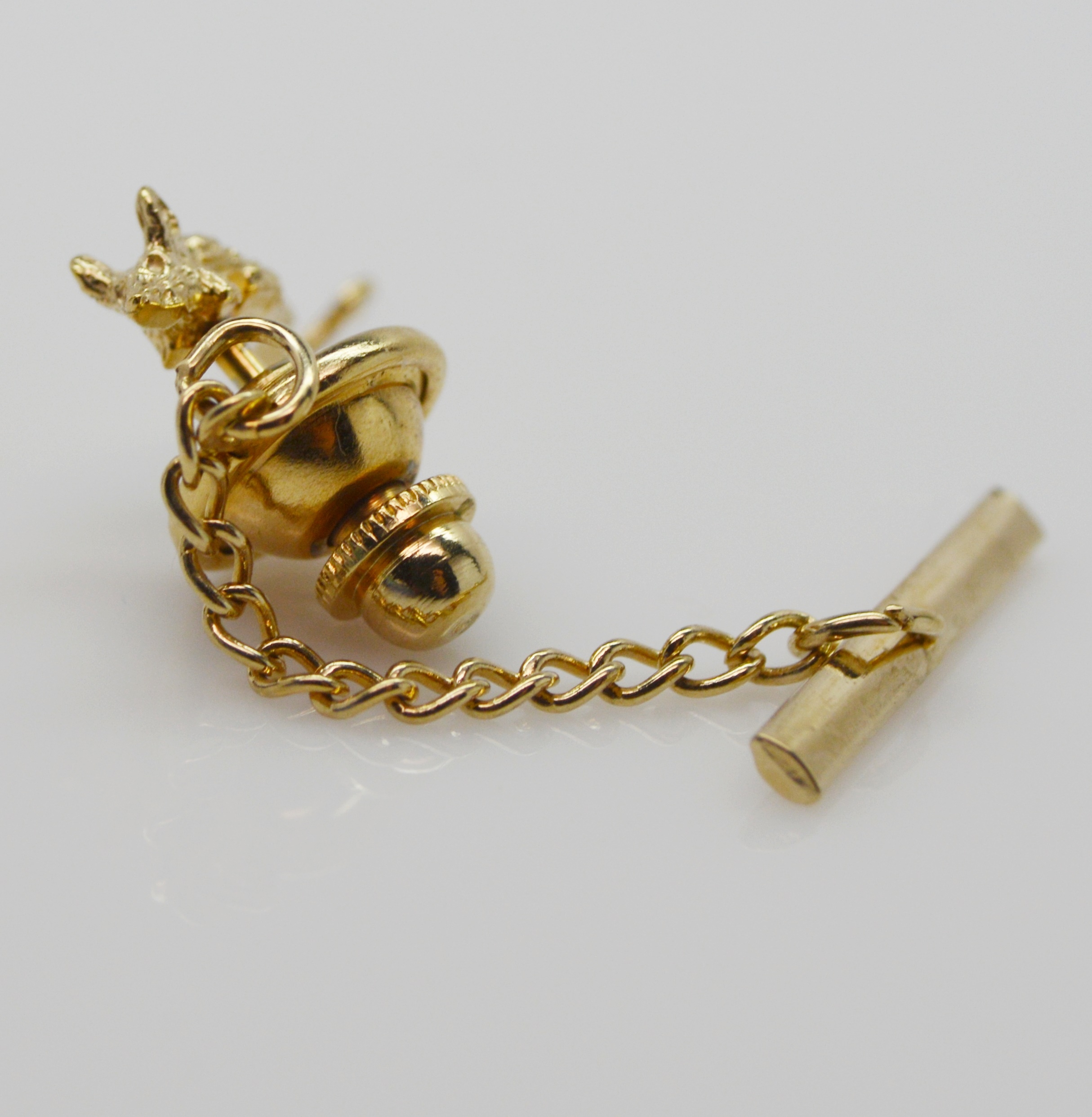 14K Yellow Gold Mouse Tie Tack
