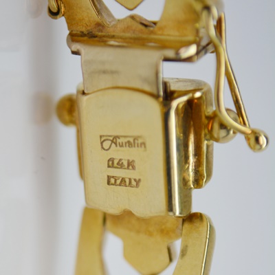 Aurafin 14K Yellow Gold Link Bracelet