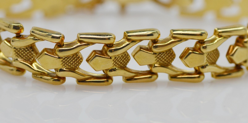 Aurafin 14K Yellow Gold Link Bracelet