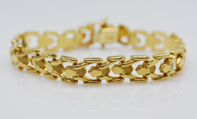 Aurafin 14K Yellow Gold Link Bracelet