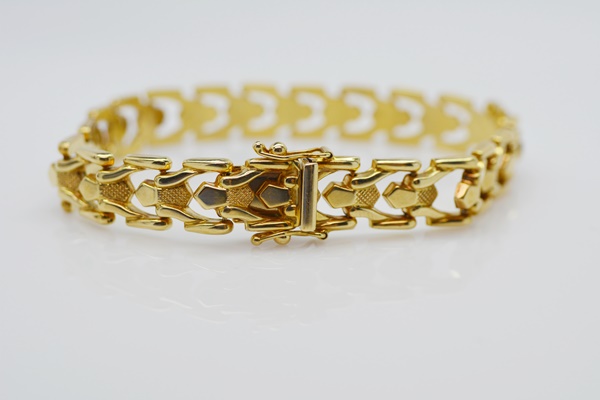 Aurafin 14K Yellow Gold Link Bracelet