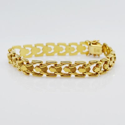 Aurafin 14K Yellow Gold Link Bracelet
