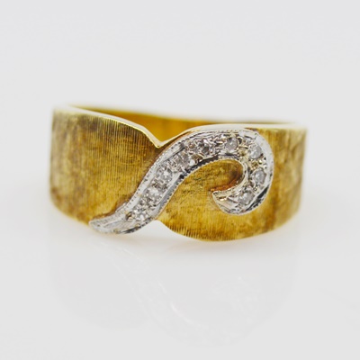 14K Yellow Gold Diamond Ring