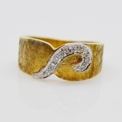 14K Yellow Gold Diamond Ring
