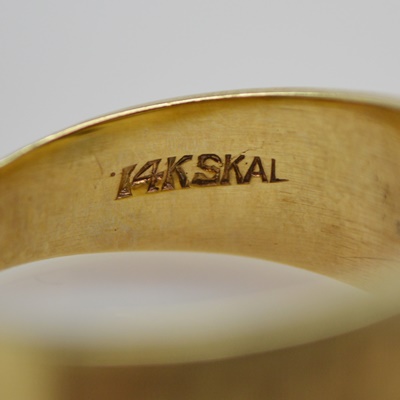 14K Yellow Gold Diamond Ring