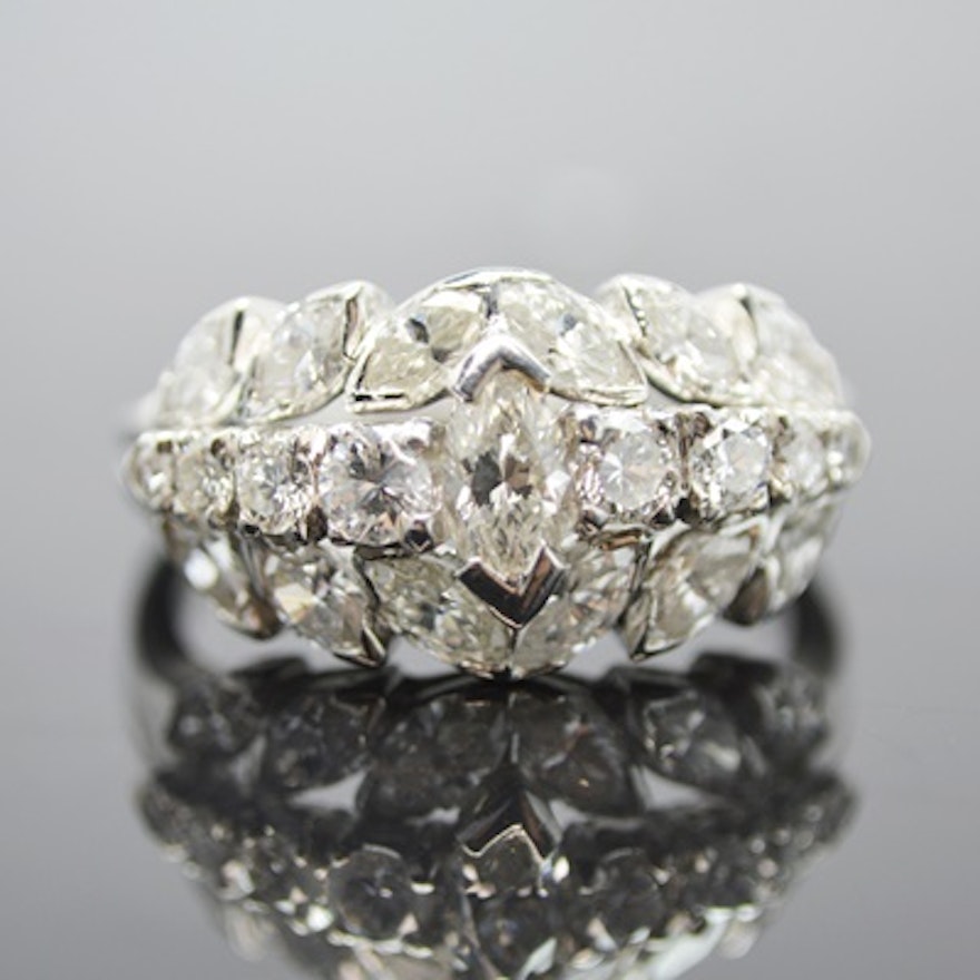 Platinum 2.29 CTW Diamond Ring