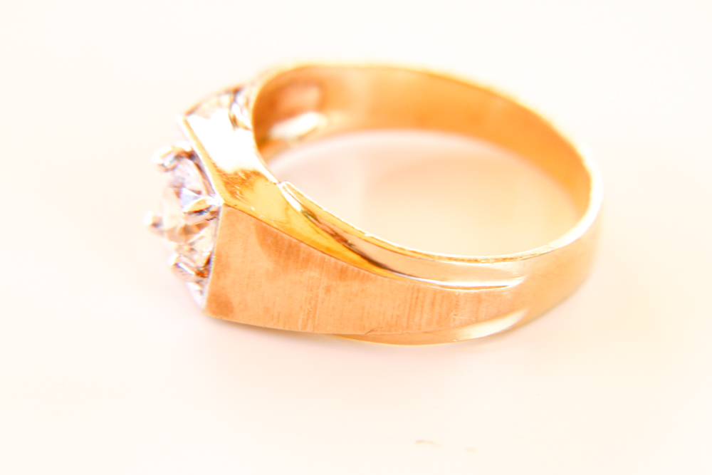 14K Gold Ring With Cubic Zirconia