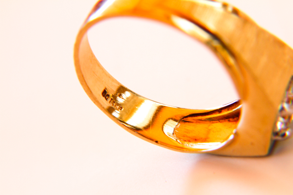 14K Gold Ring With Cubic Zirconia