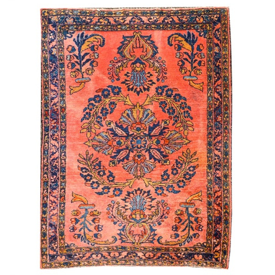 Semi-Antique Hand-Knotted Persian Area Rug