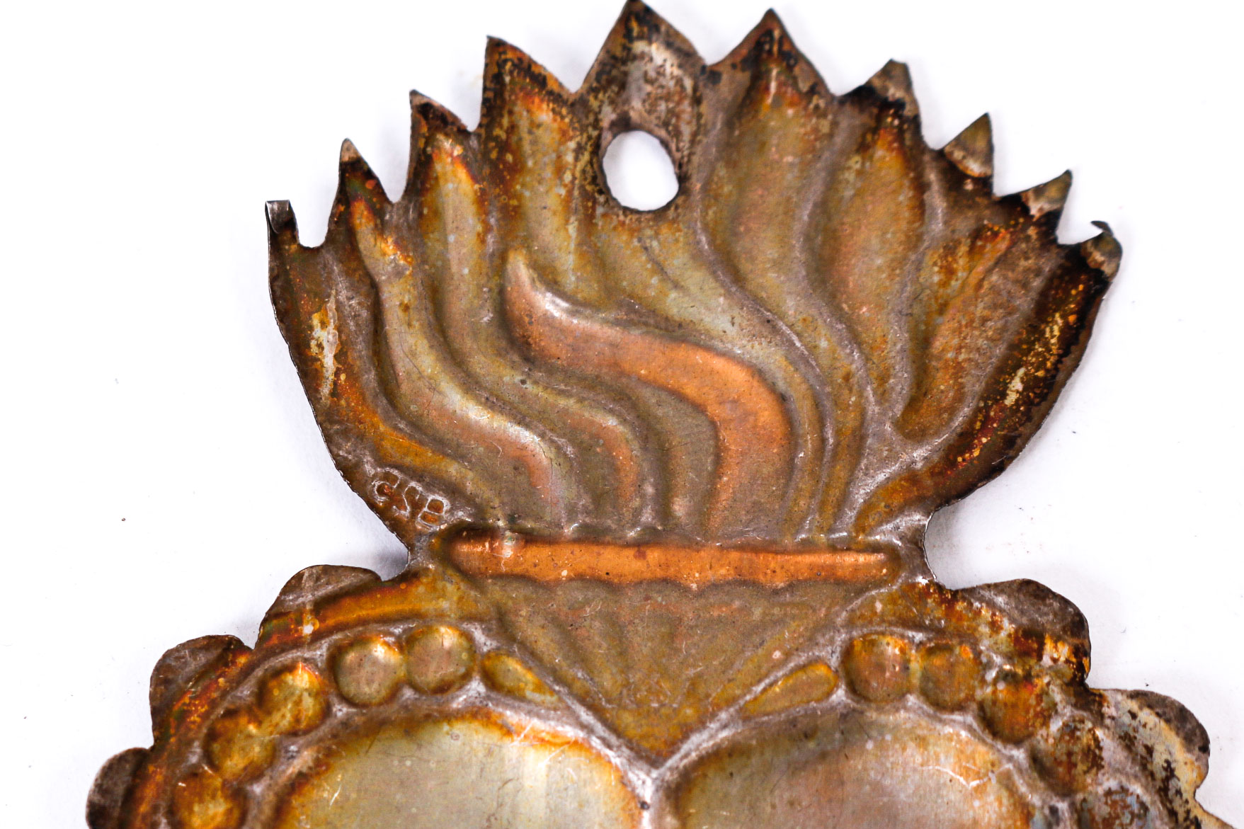 Sterling Silver Mexican Milagro Heart Pendants