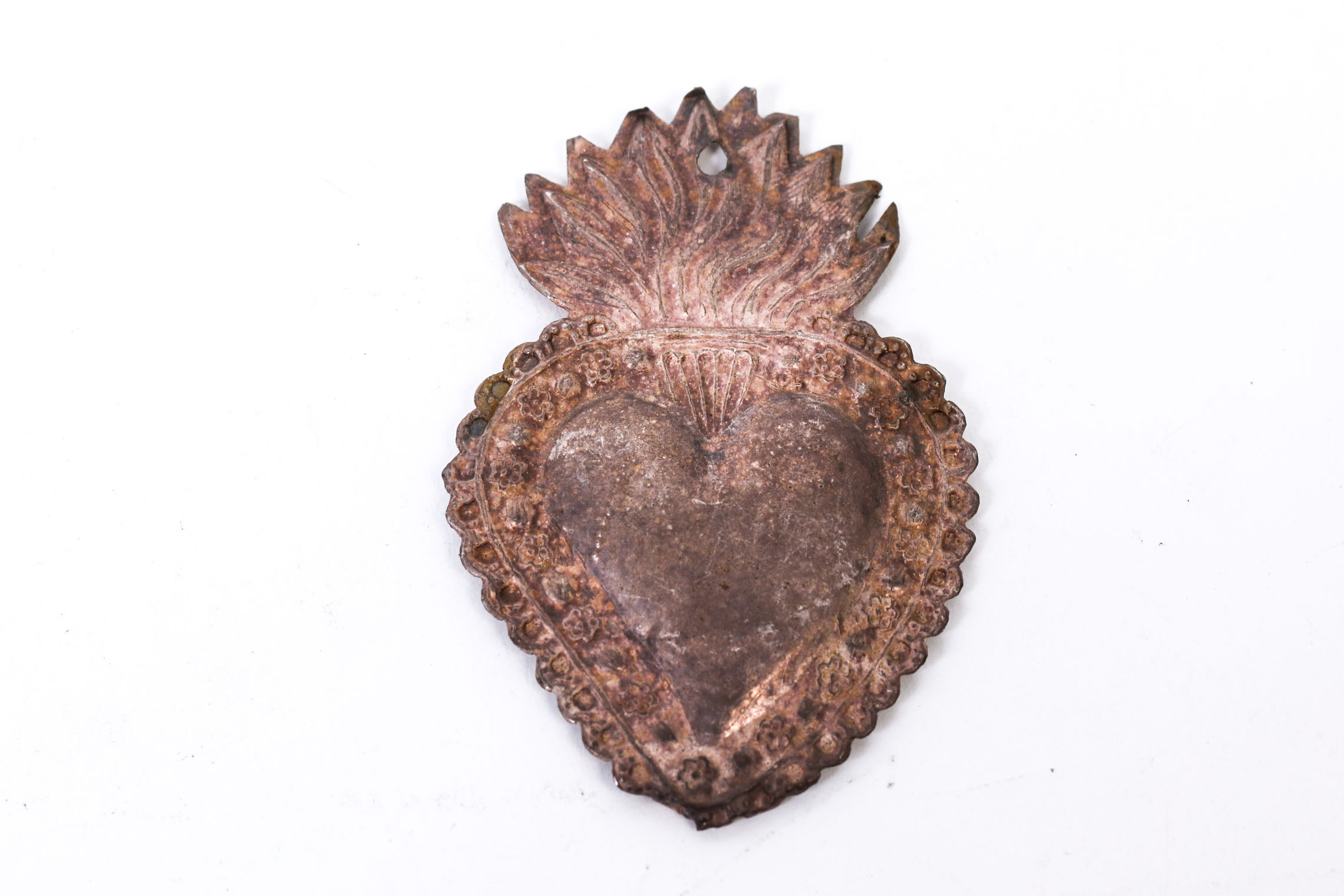 Sterling Silver Mexican Milagro Heart Pendants