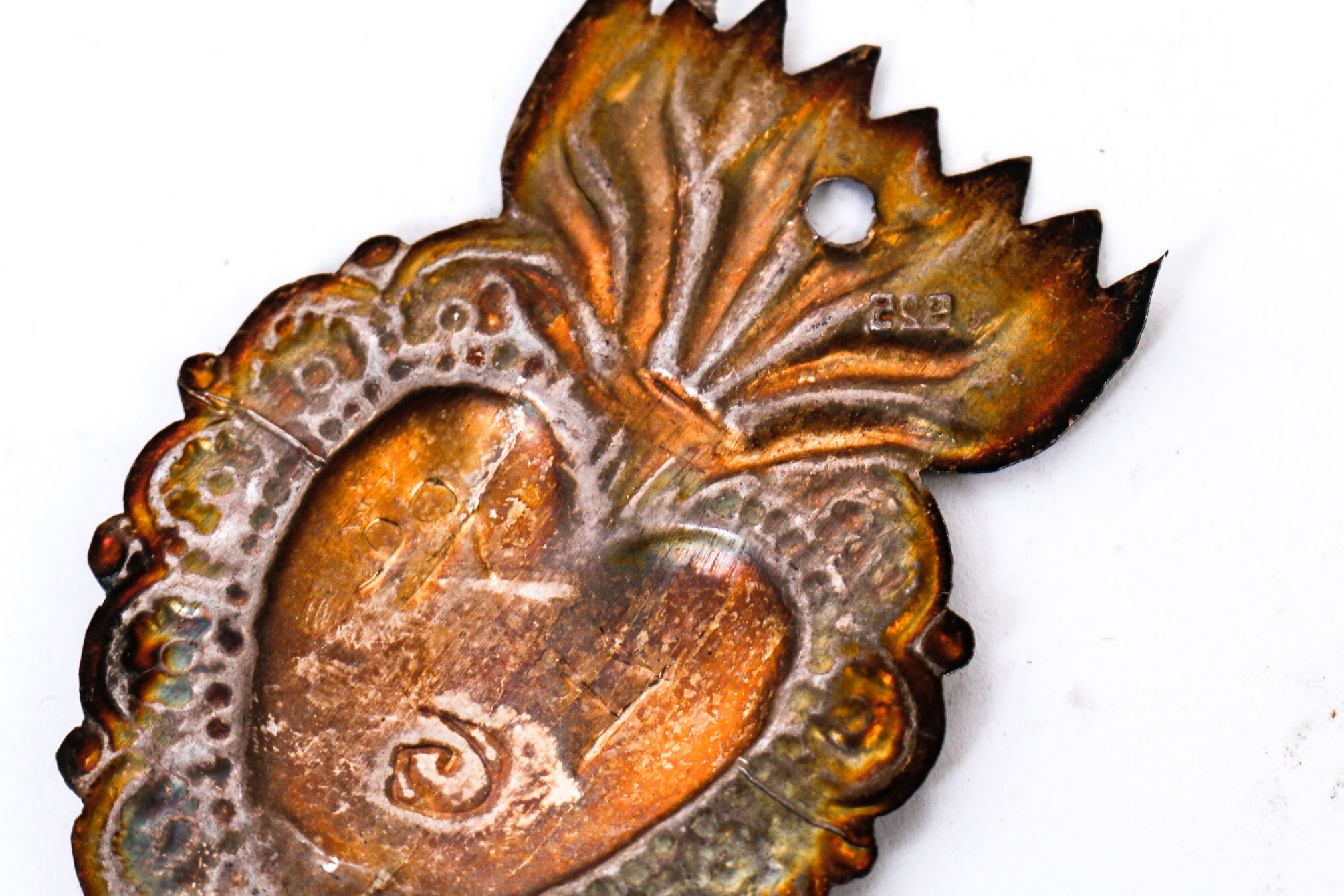 Sterling Silver Mexican Milagro Heart Pendants