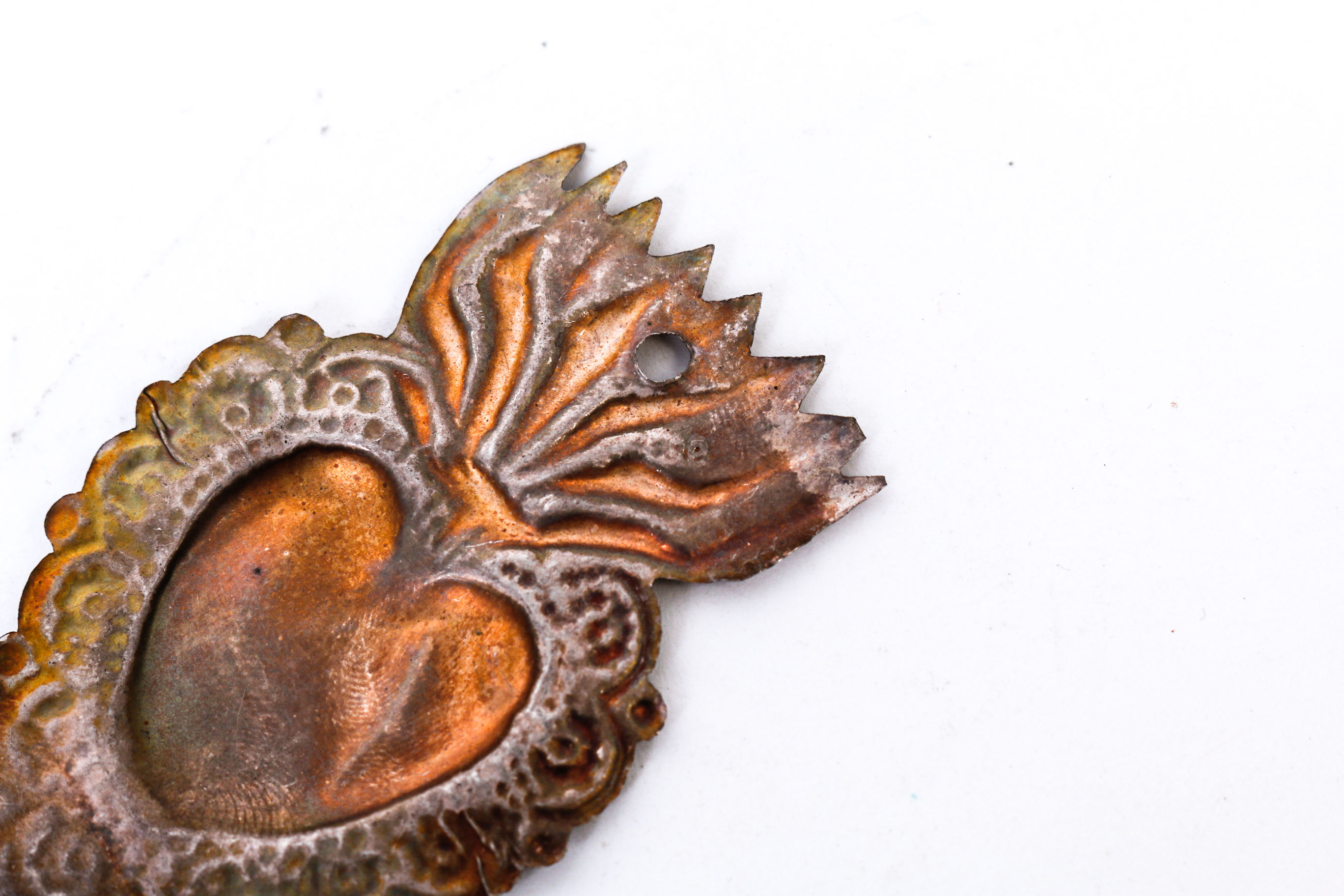 Sterling Silver Mexican Milagro Heart Pendants