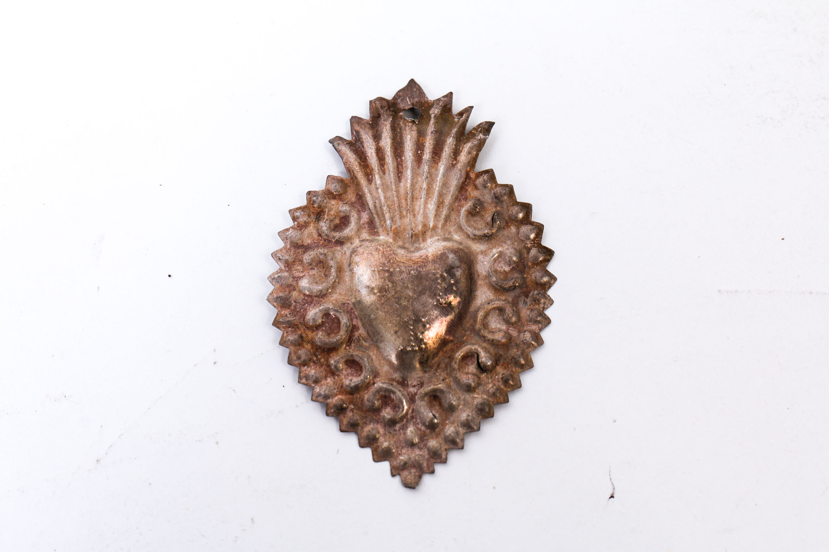 Sterling Silver Mexican Milagro Heart Pendants