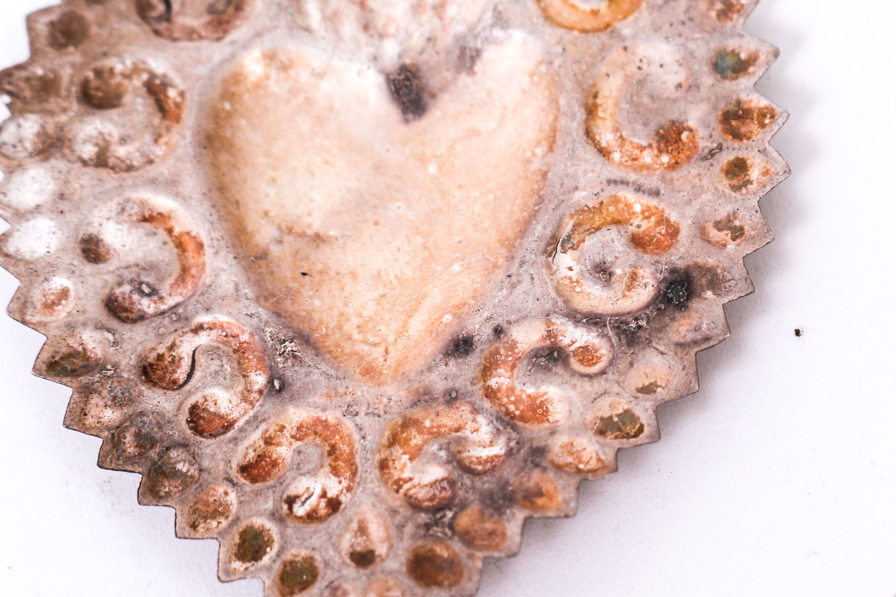 Sterling Silver Mexican Milagro Heart Pendants